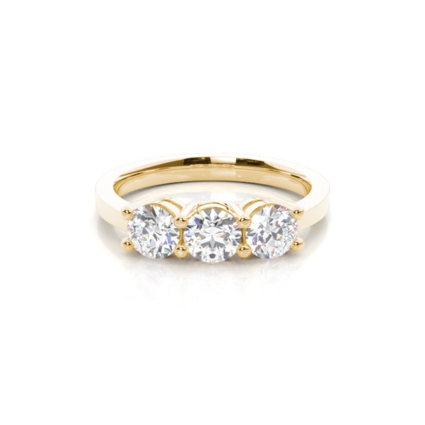 Drei Diamanten in einer Krappenfassung