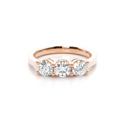 White Gold Trilogy Diamond Engagement Ring