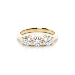 White Gold Trilogy Diamond Engagement Ring