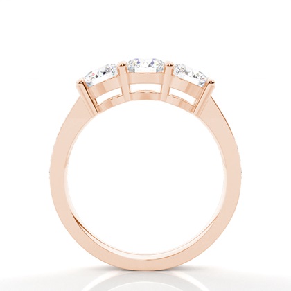 Rotgold Trilogie Verlobungsringe