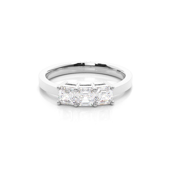 White Gold Trilogy Diamond Engagement Ring