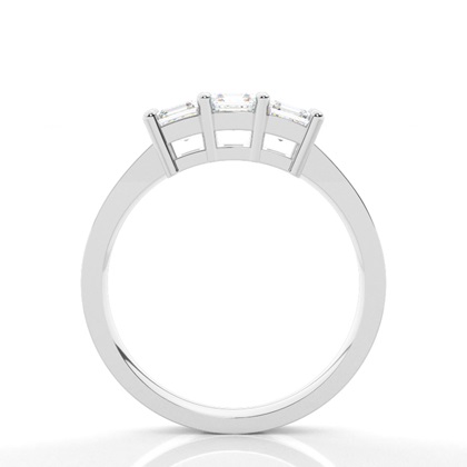 White Gold Trilogy Diamond Engagement Ring