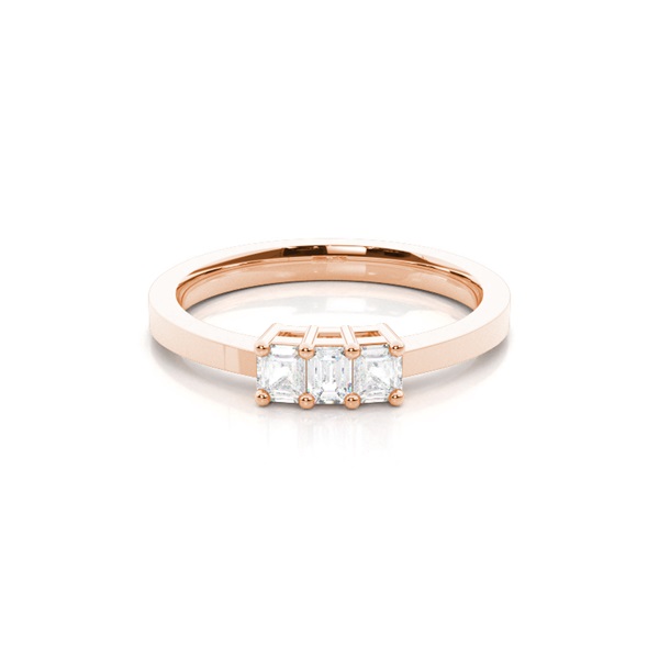 White Gold Trilogy Diamond Engagement Ring
