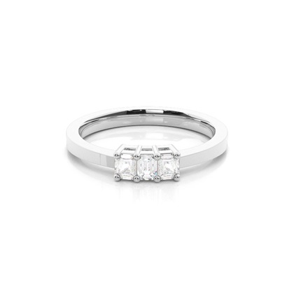 Platinum Three Stone Diamond Rings