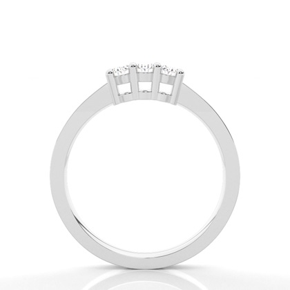 White Gold Trilogy Diamond Engagement Ring