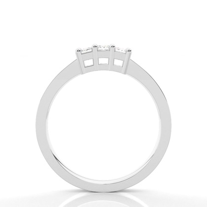 White Gold Trilogy Diamond Engagement Ring