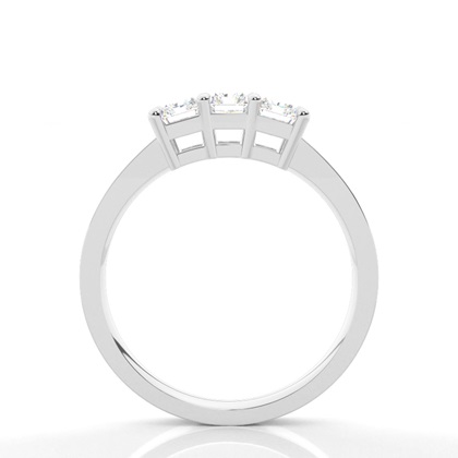 White Gold Trilogy Diamond Engagement Ring