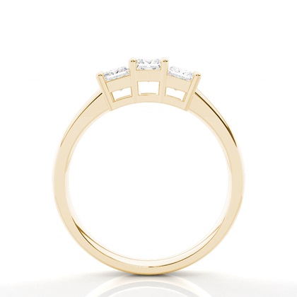 Drei Diamanten in einer Krappenfassung