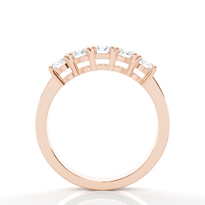 Rose Gold 5 Stone Diamond Rings