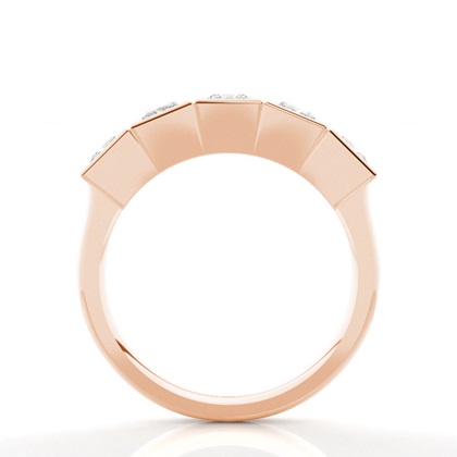 Rose Gold 5 Stone Diamond Rings