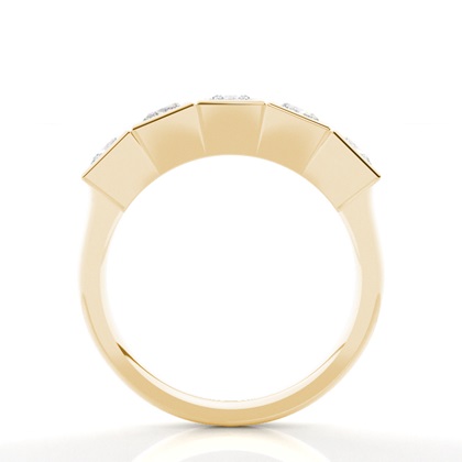 Yellow Gold 5 Stone Diamond Rings