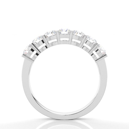 4 Prong Setting Plain Seven Stone Ring