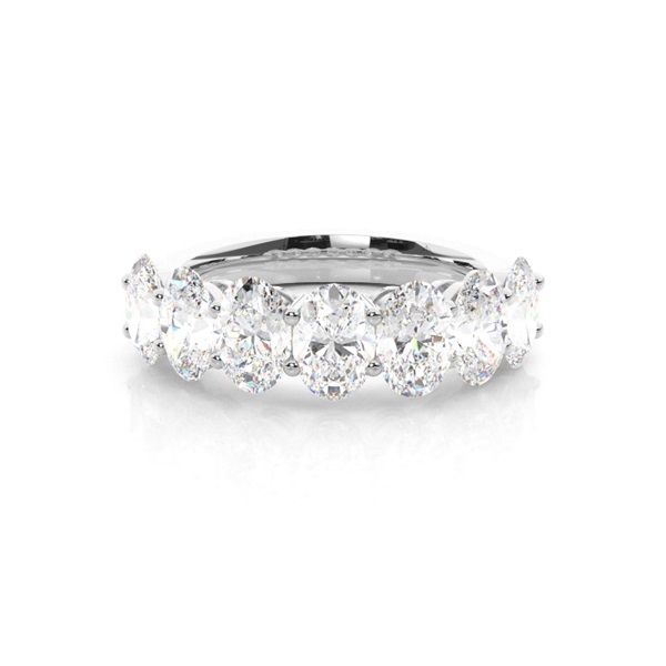 4 Prong Setting Plain Seven Stone Ring