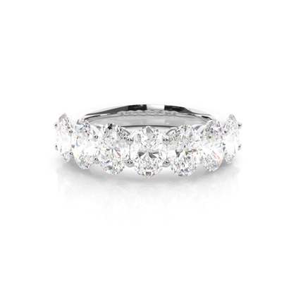 4 Prong Setting Plain Seven Stone Ring