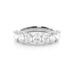 4 Prong Setting Plain Seven Stone Ring