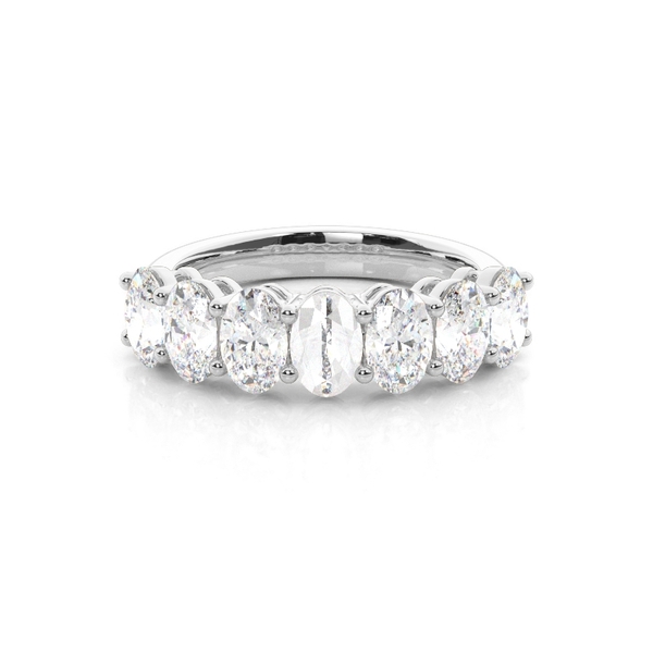 4 Prong Setting Plain Seven Stone Ring