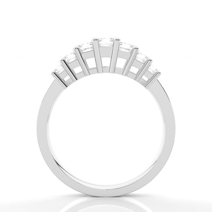 4 Prong Setting Plain Seven Stone Ring