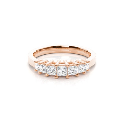 Rose Gold Contemporary Diamond Engagement Rings