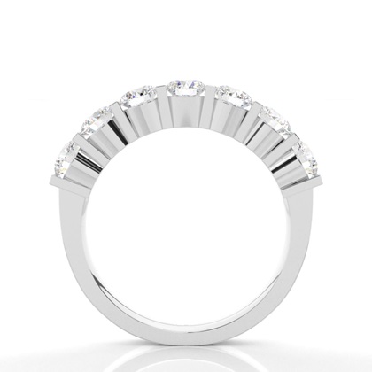 Bar Setting Plain Seven Stone Ring