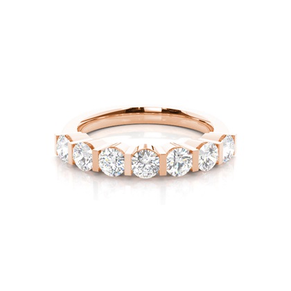 Rose Gold Contemporary Diamond Engagement Rings