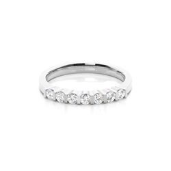 Bar Setting Plain Seven Stone Ring