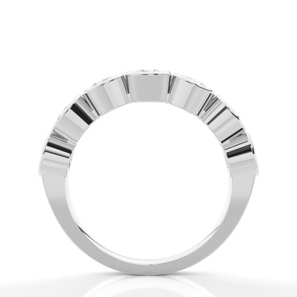 Full Bezel Setting Plain Seven Stone Ring