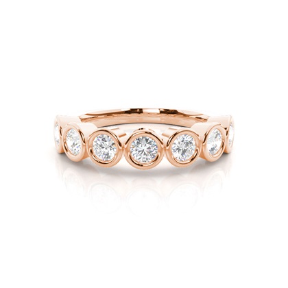 Rose Gold Contemporary Diamond Engagement Rings