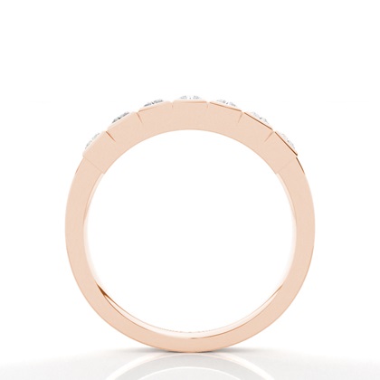 Rose Gold Contemporary Diamond Engagement Rings