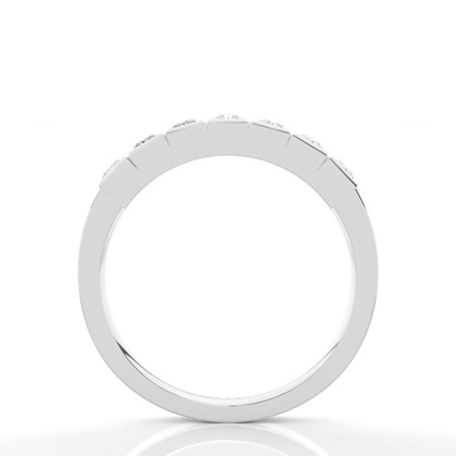 Full Bezel Setting Plain Seven Stone Ring