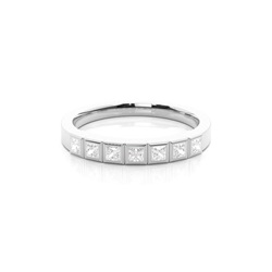 Full Bezel Setting Plain Seven Stone Ring