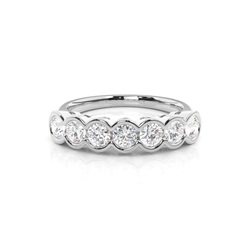 Halve Kast Zetting Zeven Stenen Ring