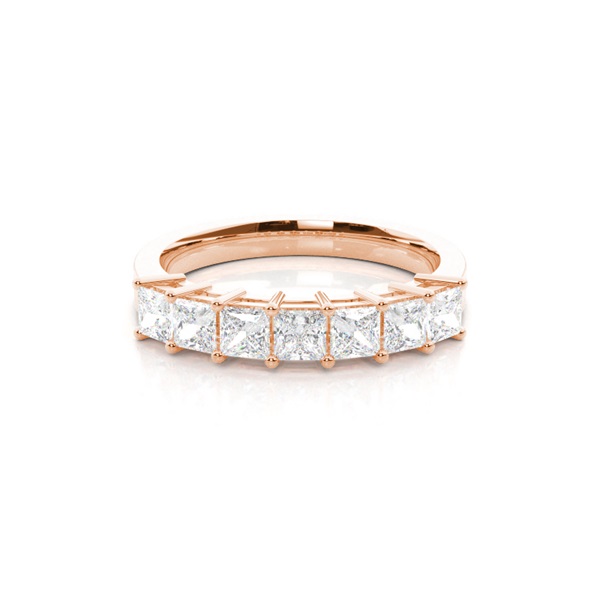 4 Prong Setting Plain Seven Stone Ring