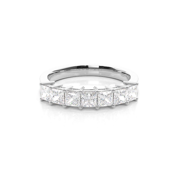 4 Prong Setting Plain Seven Stone Ring