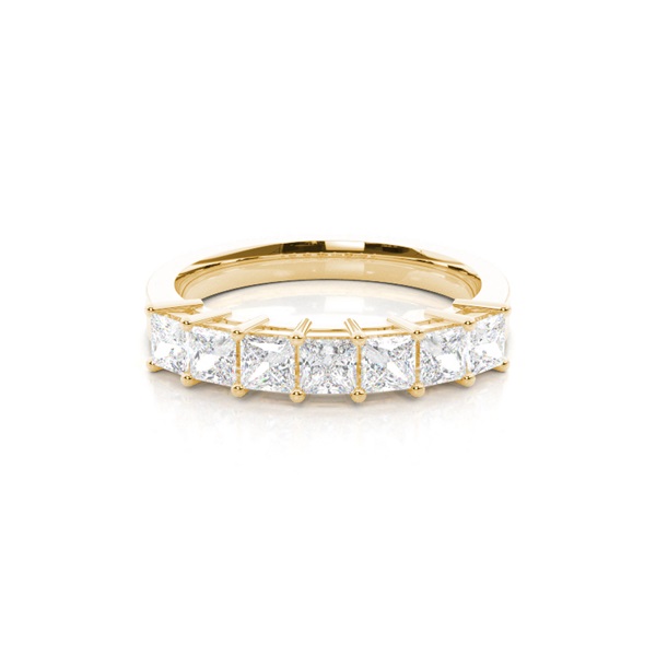 4 Prong Setting Plain Seven Stone Ring