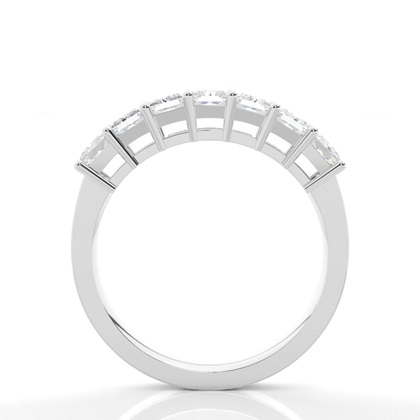 4 Prong Setting Plain Seven Stone Ring