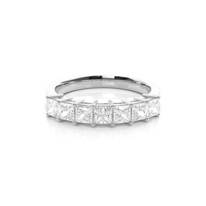 4 Prong Setting Plain Seven Stone Ring