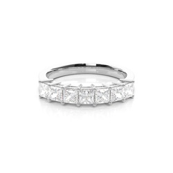 4 Prong Setting Plain Seven Stone Ring
