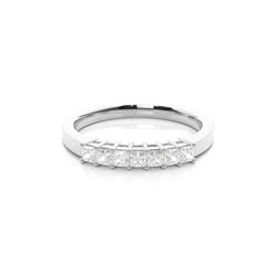 4 Prong Setting Plain Seven Stone Ring