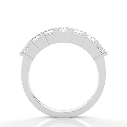Bar Setting Plain Seven Stone Ring