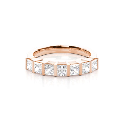 Rose Gold Contemporary Diamond Engagement Rings