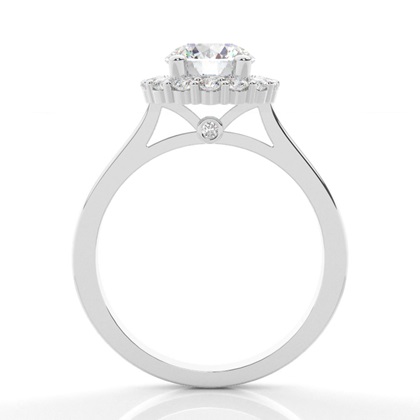 White Gold Halo Engagement Rings