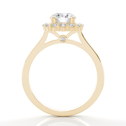 Round Diamond Halo Engagement Rings