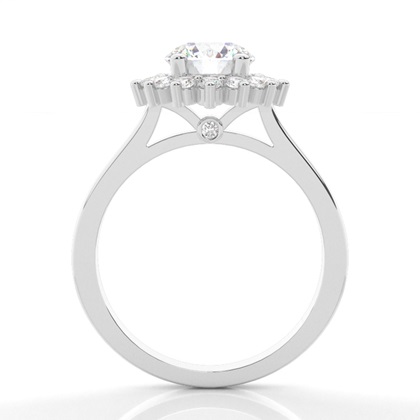Round Diamond Halo Diamond Engagement Rings