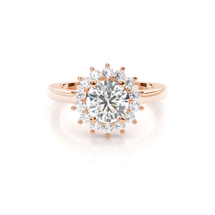 Rose Gold Diamond Engagement Rings