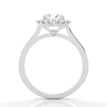 3.00 Carat Platin Halo Verlobungsringe