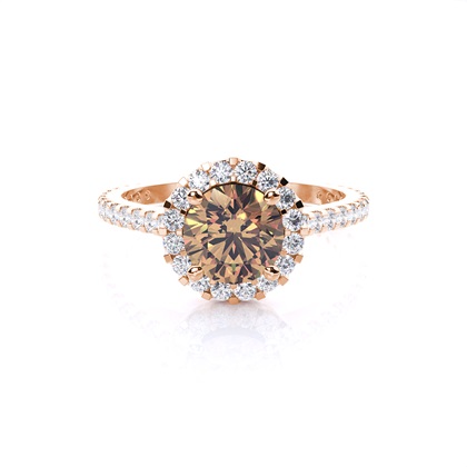 Brilliant Champagner Diamant Verlobungsring
