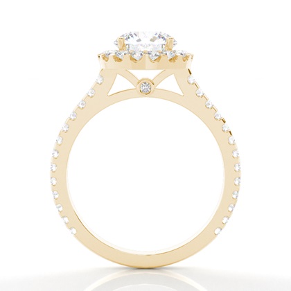 Yellow Gold Moissanite Engagement Rings	