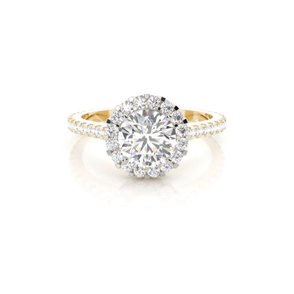 Mixed Metal Diamond Engagement rings