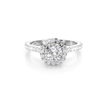 Cushion Womens Diamond Engagement Rings