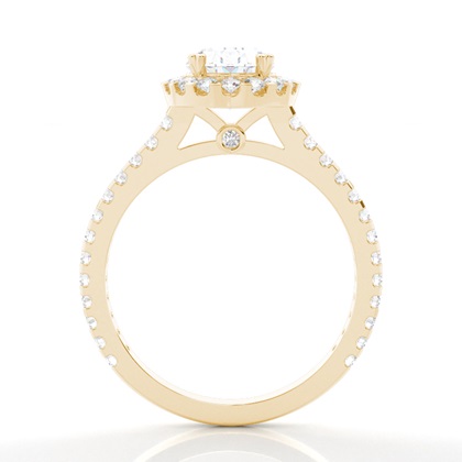 Yellow Gold Moissanite Engagement Rings	